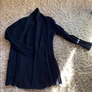 Black cardigan